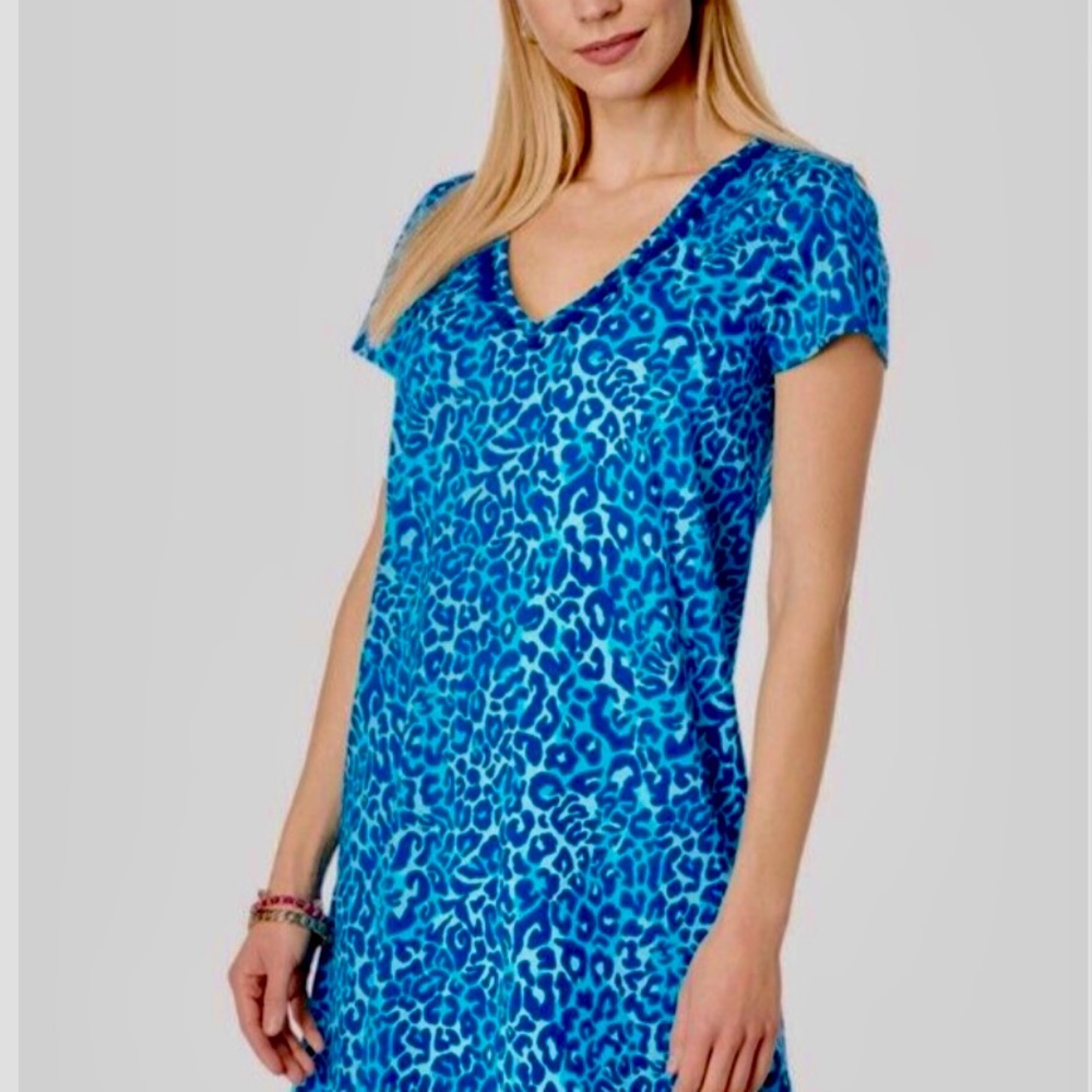 Lilly Pulitzer Etta Dress Oyster Bay Navy My Favorite Spot Size Small NWT